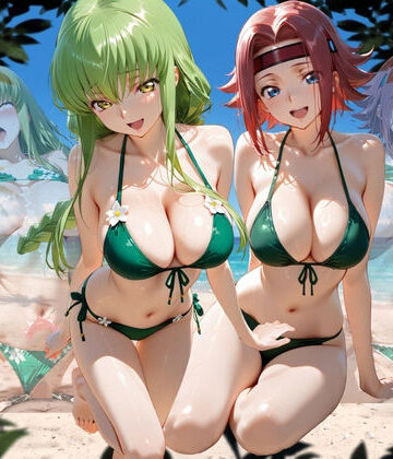 ビーチで出会った美女をナンパしてメス堕ちさせた話 コー○ギアス編|変身ヒロイン❤ちこりこー評価